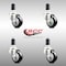 Service Caster 3 Inch 316SS Black Polyurethane Swivel 1-1/4 Inch Expanding Stem Caster Set SCC SCC-SS316EX20S314-PPUB-BLK-114-4 - alternate 2